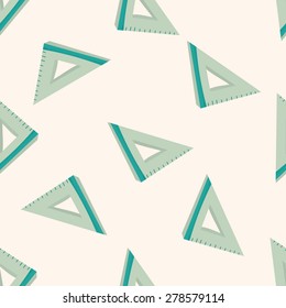 stationary triangle , cartoon seamless pattern background