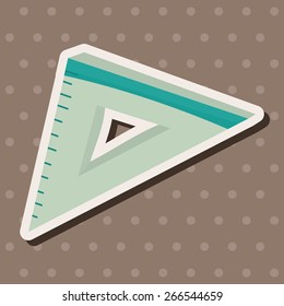 stationary triangle theme elements vector,eps