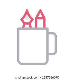 stationary vector colour line icon
