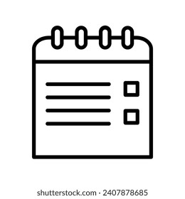 Stationary Vector Line Icon Design