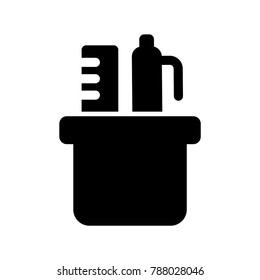 Stationary vector line icon, logo , symbol , mobile app , sign, illustration on background