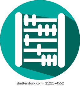 Stationery abacus, illustration, vector on a white background.