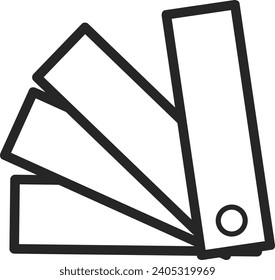 stationery appliance line vector collection icon