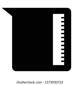 Stationery Black Jar Icon. Vector Illustration.