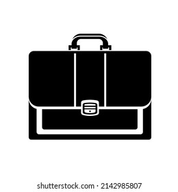 Icono de vectores de portafolio de estilo sencillo de la cartera de documentos de escritorio aislado. Ilustración detallada de la forma del símbolo de mayúsculas y minúsculas.
