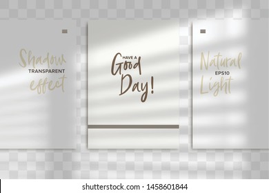 Stationery business branding mockup in realism style with transparent shadow light effect overlay. Mesh grid. Presentation your design card, poster, stories Photo realistic vector illustration