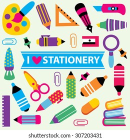 stationery clip art set