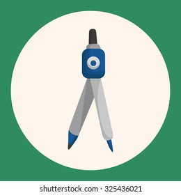 Stationery compasses theme elements