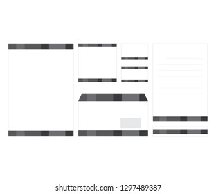 Stationery corporate identity background