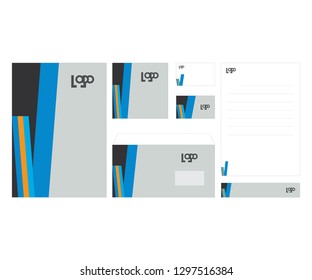 Stationery corporate identity background