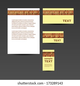 Stationery, Corporate Image Design - Retro Style