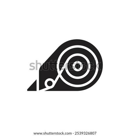 Stationery Correction Tape Filled Icon Vector Illustration