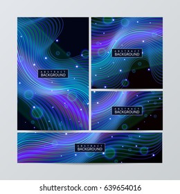 Stationery design, Business cards, brochure flyer layouts with abstract colorful background