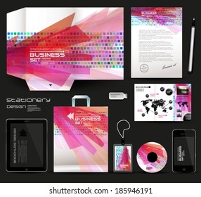 Stationery design geometric