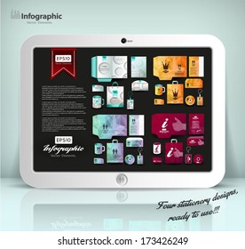 Stationery design, identity template