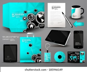 Stationery design, identity template