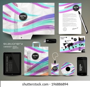 Stationery design, identity template