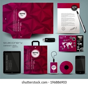 Stationery design, identity template