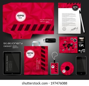 Stationery design, identity template