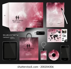 Stationery design, identity template