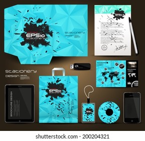 Stationery design, identity template
