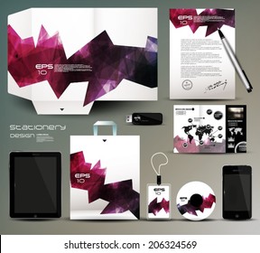 Stationery design, identity template