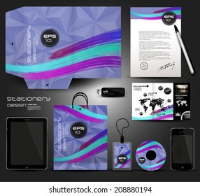 Stationery design, identity template