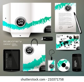 Stationery design, identity template