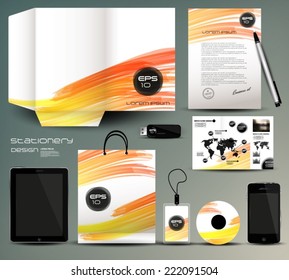 Stationery design, identity template