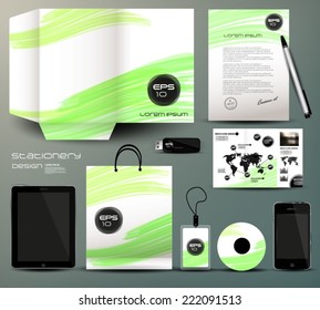 Stationery design, identity template