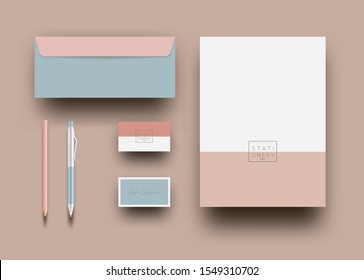 Stationery design set, corporate identity concept. 