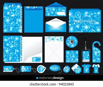 Stationery design set in modern look
