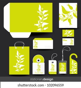 Stationery design set in vector format