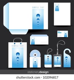 Stationery design set in vector format