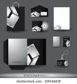 Stationery design set in vector format