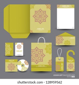 Stationery design set in vector format