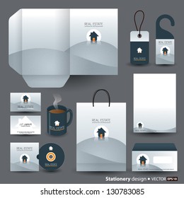 Stationery design set in vector format