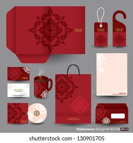 Stationery design set in vector format