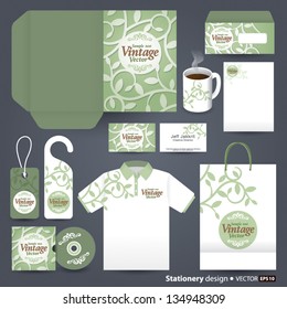 Stationery design set in vector format, Vintage and retro style.