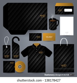 Stationery design set in vector format.