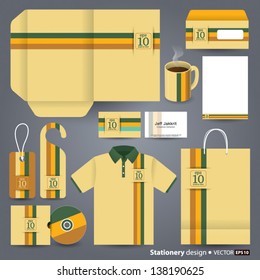 Stationery design set in vector format.