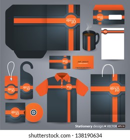 Stationery design set in vector format.