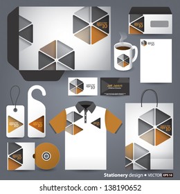Stationery design set in vector format.