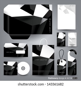 Stationery design set in vector format.