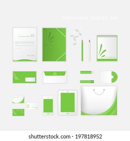 Stationery design set in vector format 