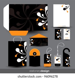 Stationery design set in vector format