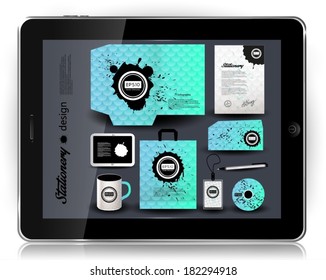 Stationery design, tablet PC