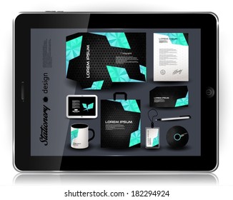 Stationery design, tablet PC