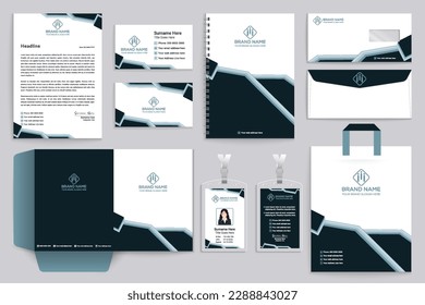 stationery design template mockup design