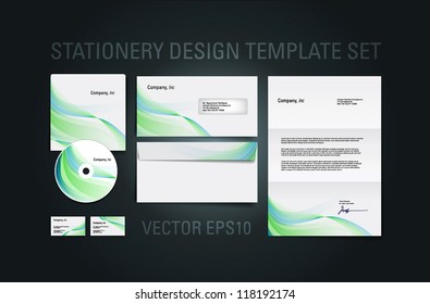 Stationery design template set